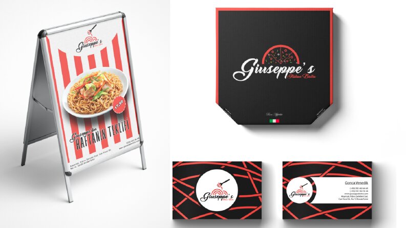 Giuseppe's Italian Bistro Kurumsal Kimlik Tasarımı
