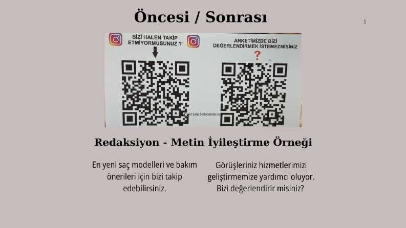 Redaksiyon Örneği