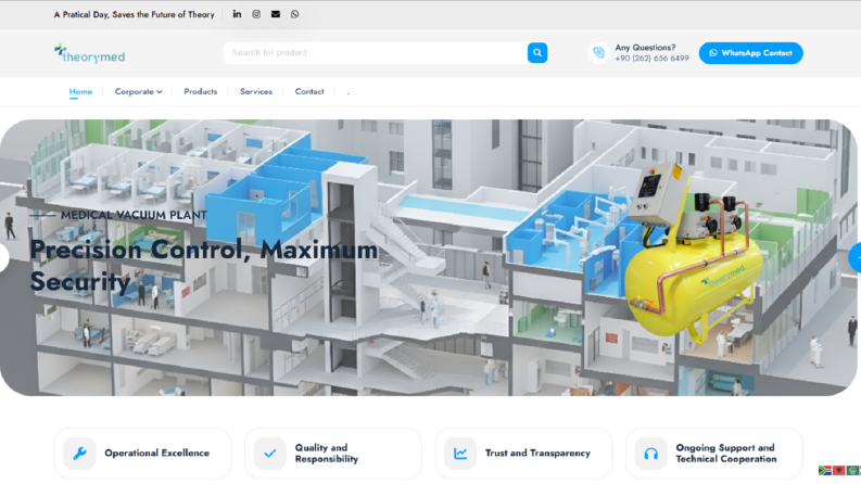 Medikal Sistem Firmasına Kontrol Panel Uyumlu Web sitesi