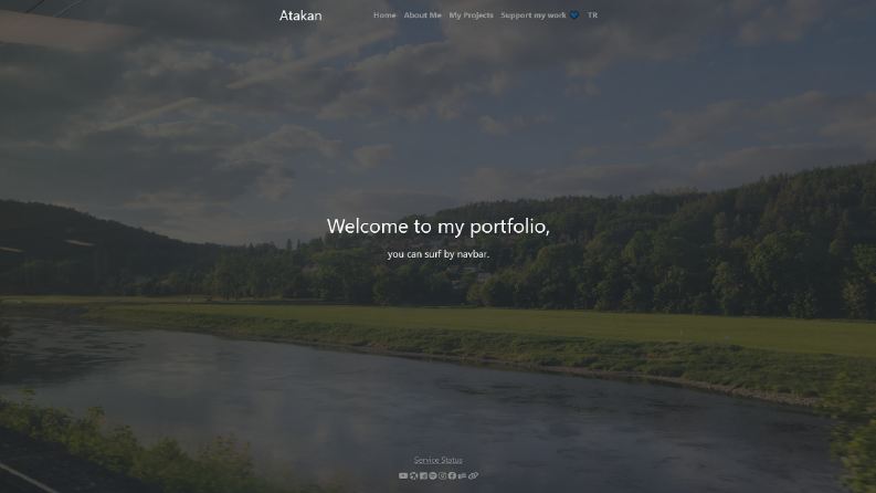 Portfolyo websitemin tasarımı ve altyapısı