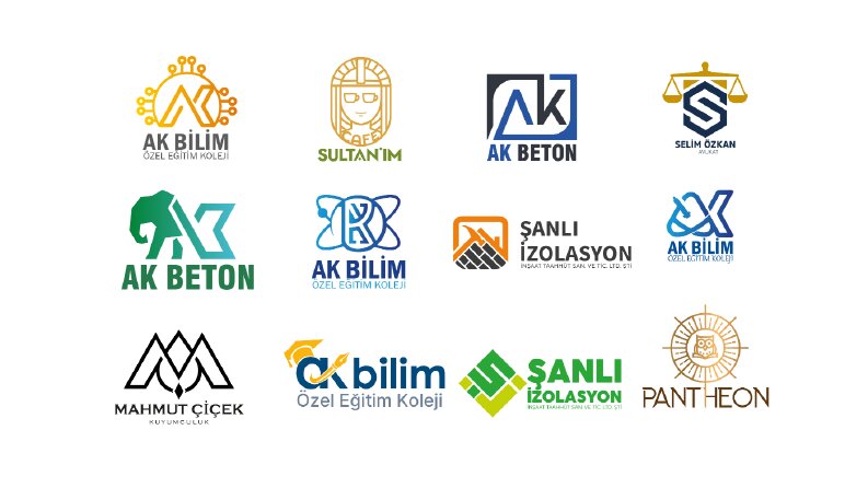 ÇALIŞTIĞIM LOGO TASARIMLARI