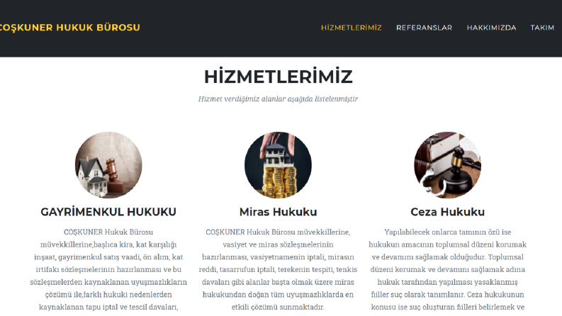 Hukuk Bürosu Sitesi  https://coskunerhukuk.net