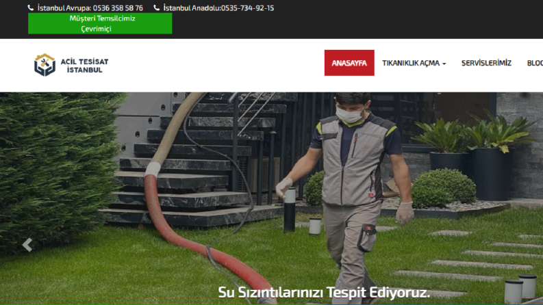 Acil Tesisat | Web Tasarım ve Seo Çalışması