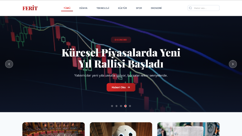  Haber Portalı Web Sitesi