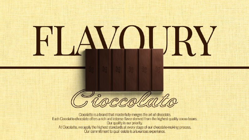 Cioccolato - Çikolata Paketi Tasarımı