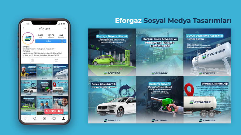 Eforgaz Sosyal Medya Tasarımları