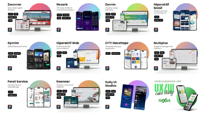 UX/UI Tasarımlarım