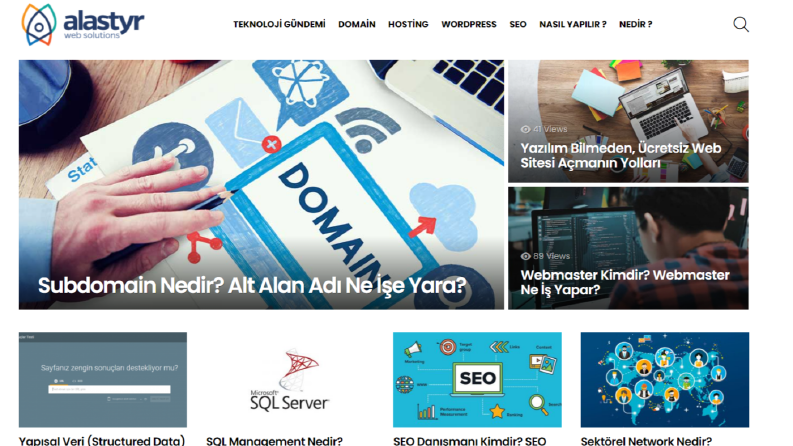 Müşterimizin Alaystr.com sitesine blog içerikleri hazırladık