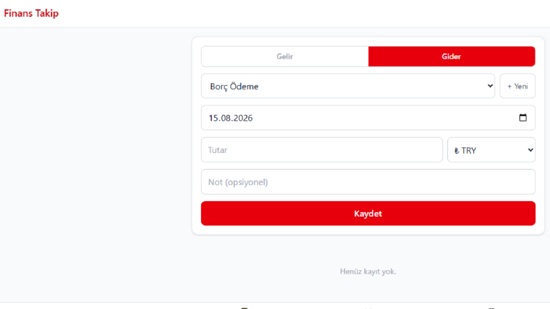 Finans Kontrol, Bütçe Defteri