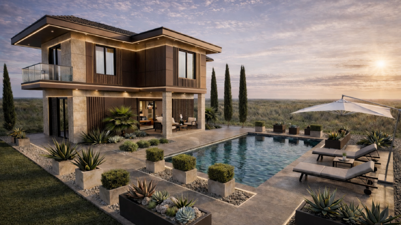 Modern Villa Dış Cephe Tasarımı