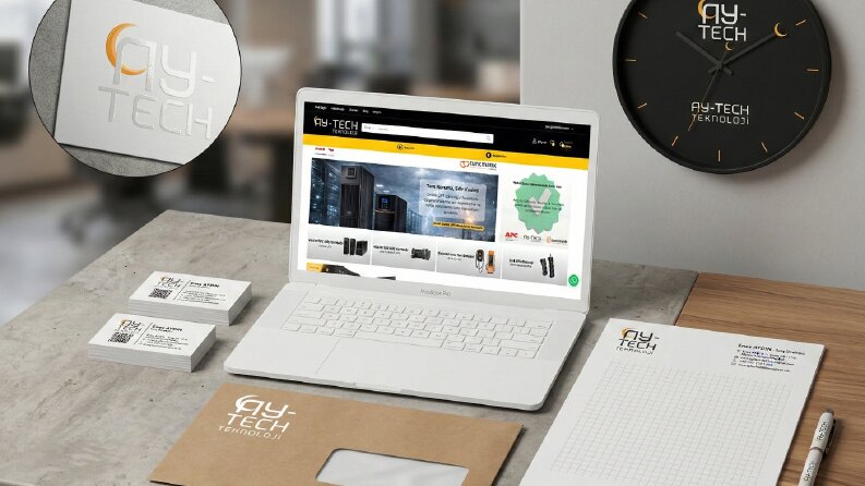 Ay-Tech - Teknoloji Markası Kurumsal Kimliği