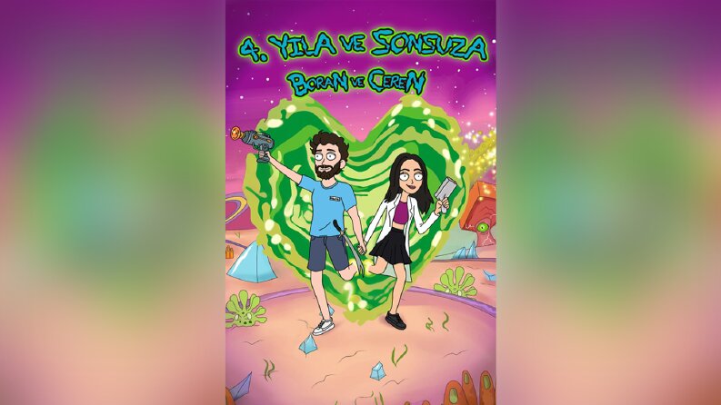 Rick and morty temalı çizim 2