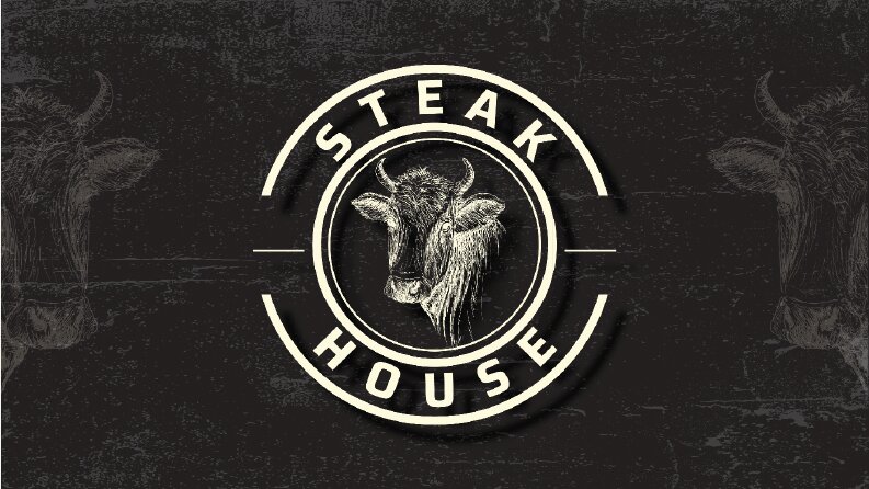STEAK HOUSE - LOGO / SOSYAL MEDYA TASARIMI / MOCKUP