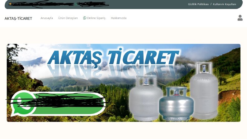 Müşterime  Kodlayıp Yayınladığım Web Sitesi
