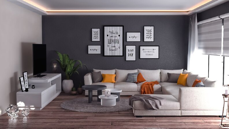 iç mekan render çalışması