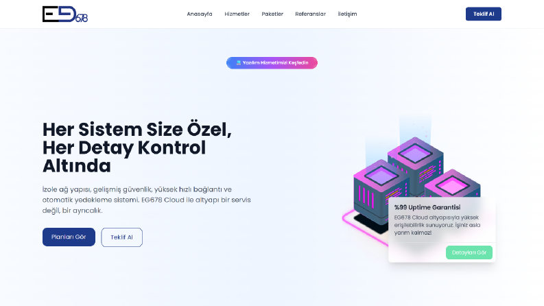EG678 Cloud Kurumsal Web Sitesi