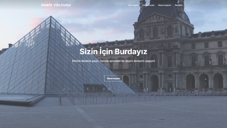 Paris Yolcusu - Web Sitesi