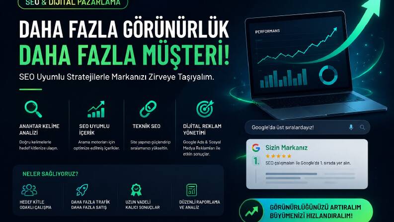SEO uyumlu internet reklamcılığı ve dijital pazarlama çalışm