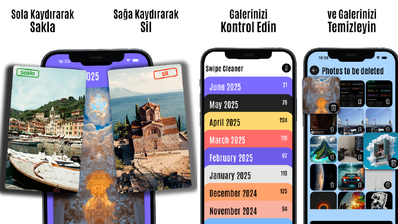 Kaydır Hareketi İle Galeri Temizleme Uygulaması
