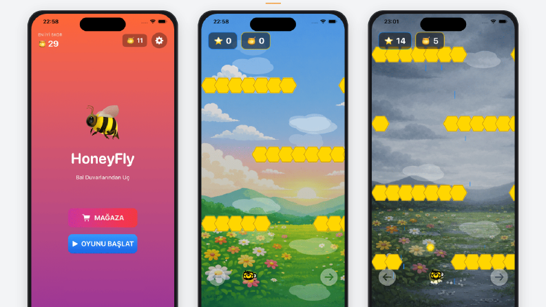 HoneyFly – Eğlenceli iOS Arcade Oyunu