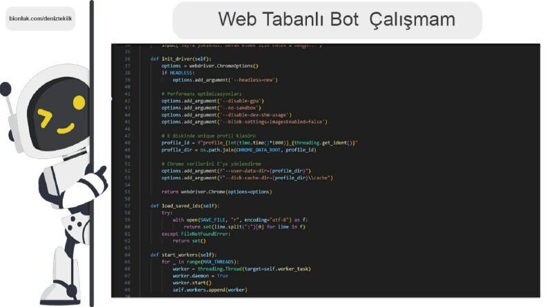 Web Tabanlı Python Botu