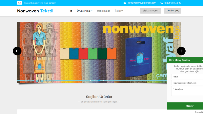 Ürün listesi özyüz ve panel kodlaması