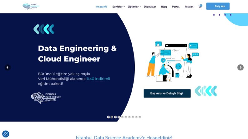 İstanbul Data Science Academy Webmi İle Yapılan Siteler -1