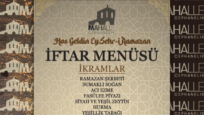 Cephanelik Restoran için Ramazan Özel Menü Tasarımları