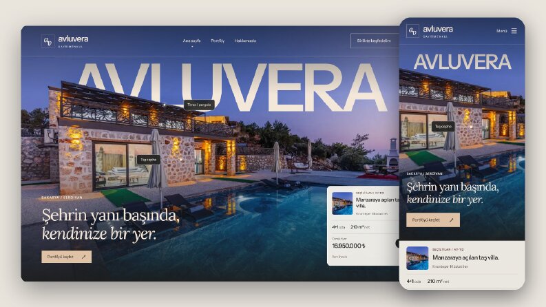 Emlak ofisi sitesi · Avluvera