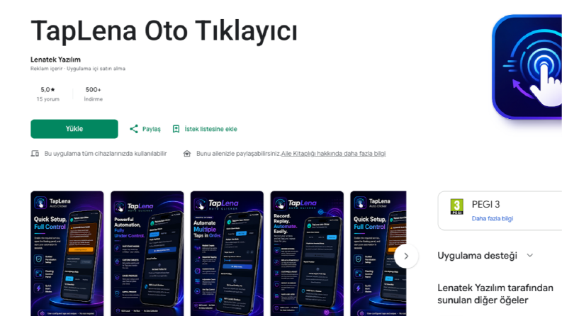 Oto Tıklama Uygulamamız Yayında