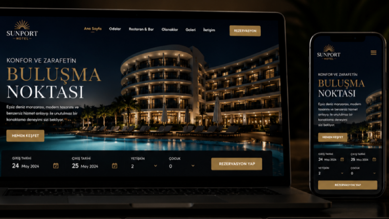 Sunport Hotel – Premium Otel Web Sitesi