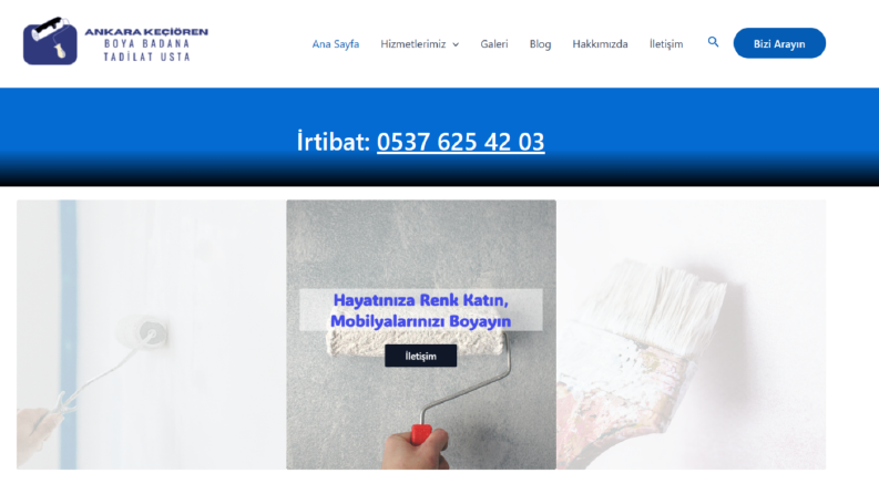 Kurumsal Boyacılık Web Sitesi