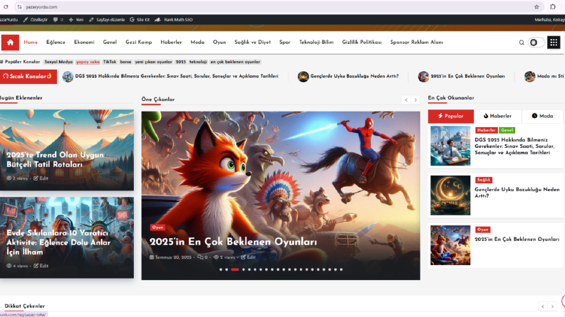 Yaparken Keşke Bitmese Dediğim Siteler