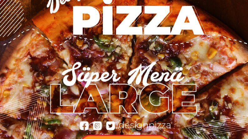 pizza sosyal medya tasarımı