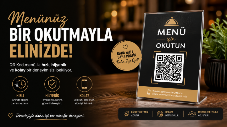 🍽️ QR Menü ile Hızlı, Temassız ve Modern Deneyim