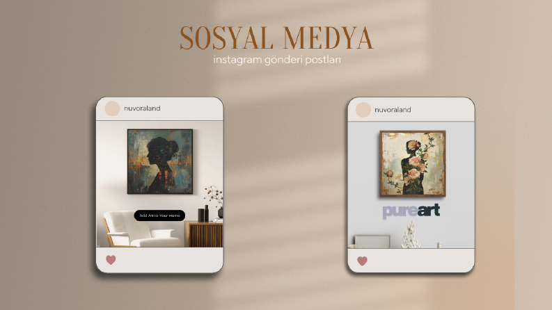Canvas tablo ve instagram post tasarımı