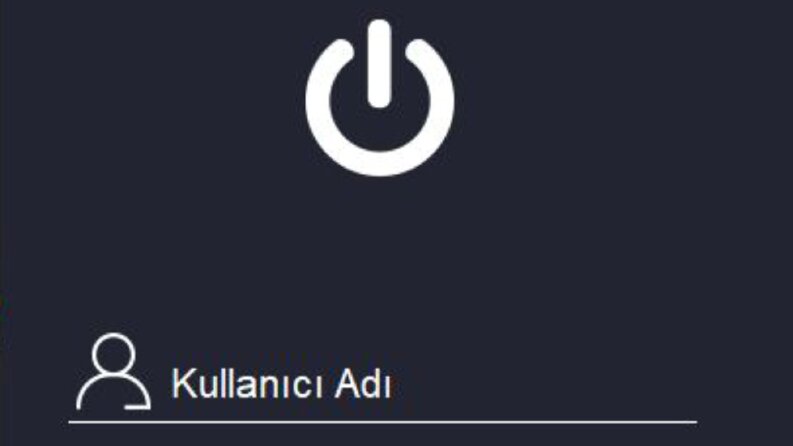Kullanıcı giriş ekranı arayüz çalışması