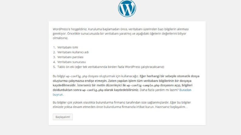 WP Kurulumu