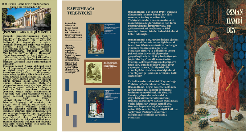 Osman Hamd Bey broşür tasarımı