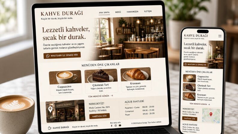 Küçük işletmeler için tek sayfa tanıtım siteleri