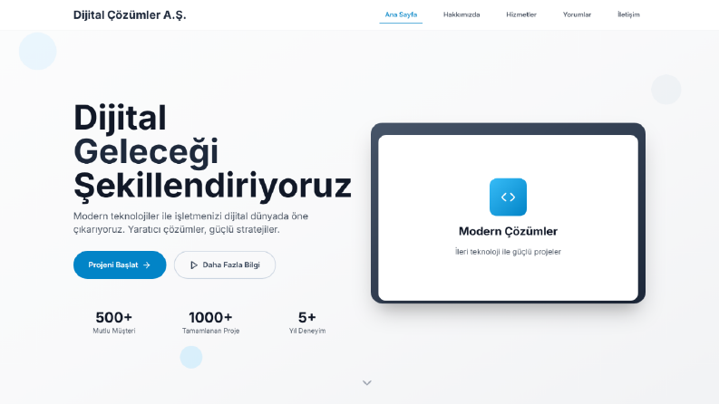 Kurumsal Web Sitesi