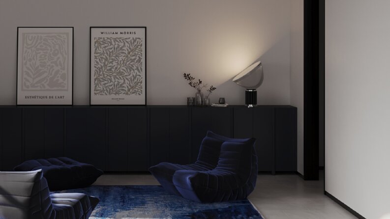 Modern İç Mekan 3D Görselleştirme | Minimal ve Şık Tasarım Y