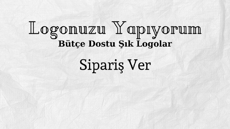 Logo tasarlıyorum