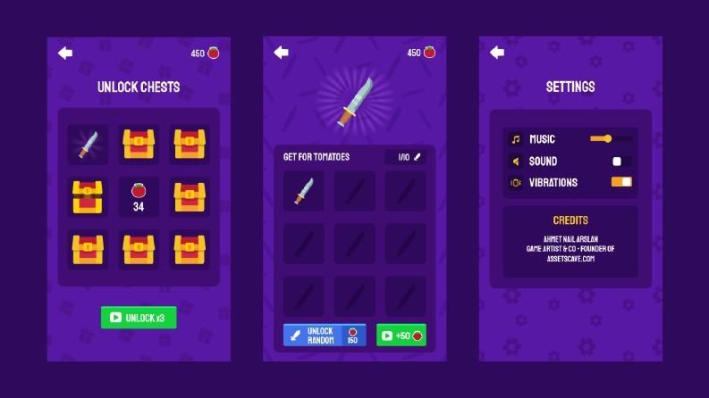 Hyper Casual GUI