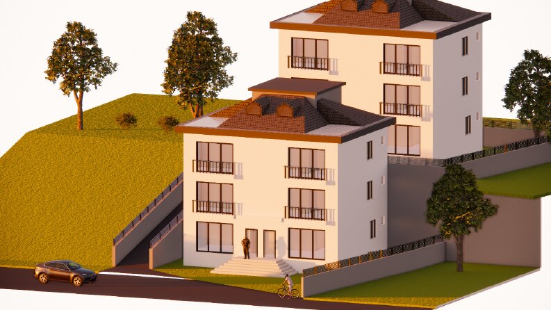 İkiz Villa Projesi - Render 