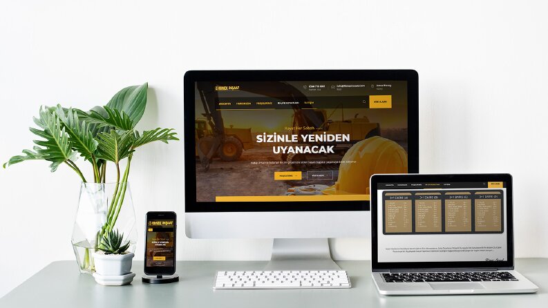 Rimex İnşaat Özel Tasarım Anahtar Teslim Web Sitesi