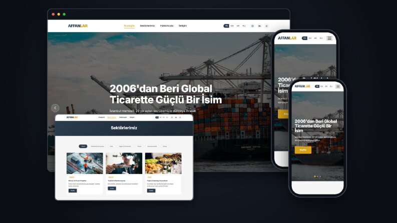 Affanlar — Çok Dilli Kurumsal İhracat Web Sitesi