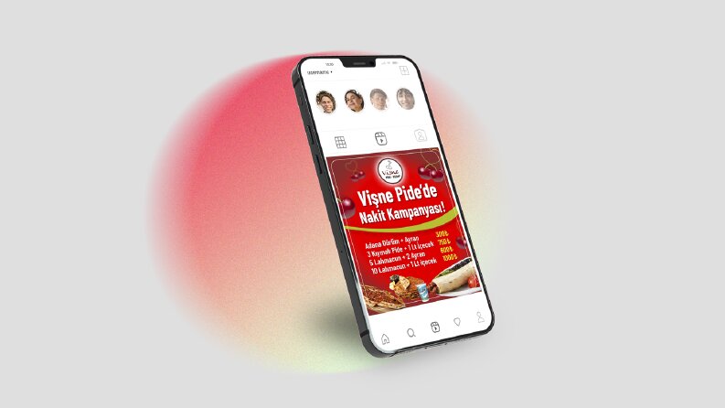 Vişne Pide - Sosyal Medya Post Tasarımı