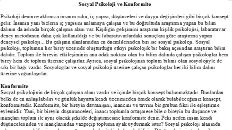 Sosyal Psikoloji