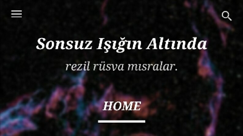 Blog ( Sonsuz Işığın Altında)